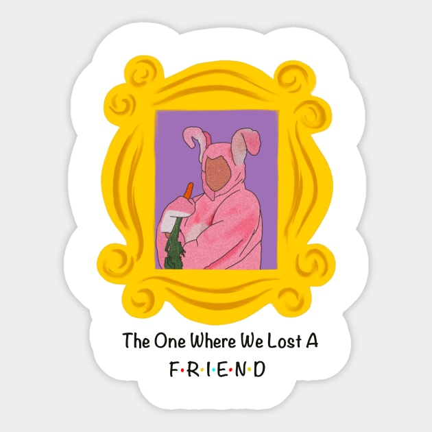 Matthew Perry Bunny Memories Sticker by Spammie.Digital